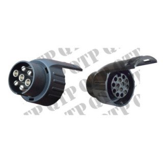 13 Pin to 7 Pin Plastic Socket