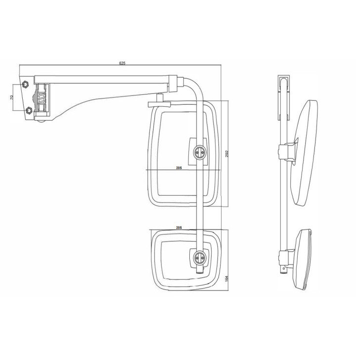 Mirror Arm John Deere M Series R Series RH