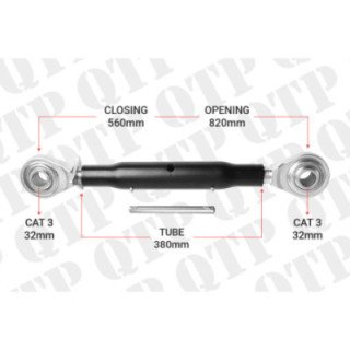QTP | Top Link Cat 3 3 Ball Ball 380mm Heavy Duty | BB33380 | S16840