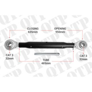 QTP | Top Link Cat 3 3 Ball Ball 485mm Heavy Duty | BB33485 | S16843 3676 S.4603 S4603 688100-703