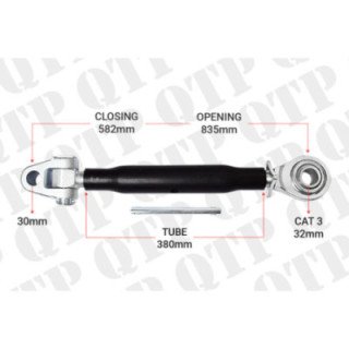 QTP | Top Link Cat 30mm 3 Knuckle Ball 380mm Heavy Duty |