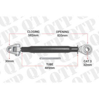 QTP | Top Link Cat 30mm 3 Knuckle Ball 485mm Heavy Duty | KB303485
