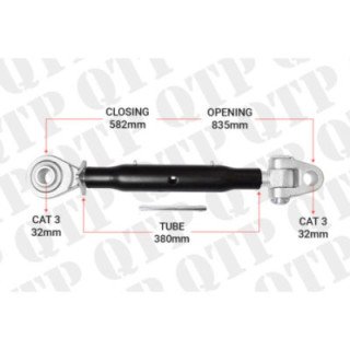 QTP | Top Link Cat 3 3 Knuckle Ball 380mm Heavy Duty | KB33380 | S28207