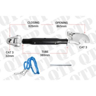 QTP | Top Link Knuckle Cat 3 3 Hook 380mm Heavy Duty | KH33380 | S33115