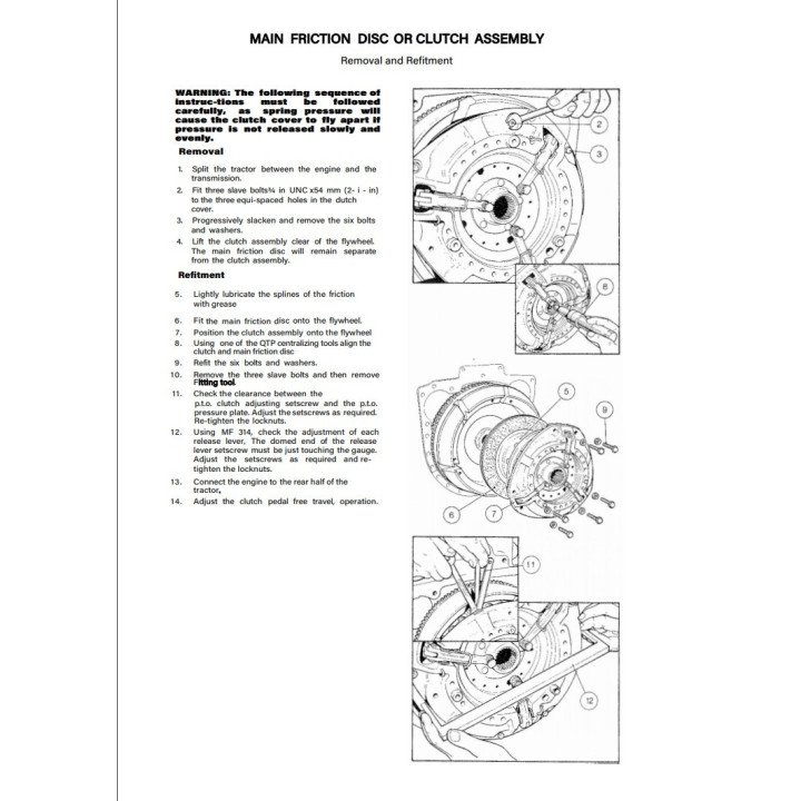 Kit d'embrayage 35 135 175 178 11" 6 Spring
