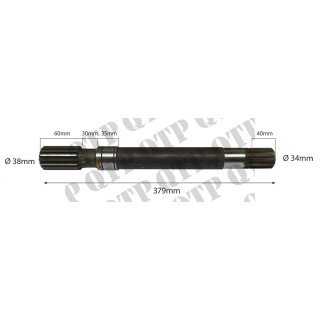 Drive Shaft New Holland T6 T7 4WD Front Axle